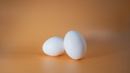 egg on Brown background