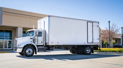 white truck on the street