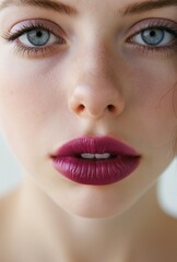 Fototapeta premium portrait of woman with lipstick