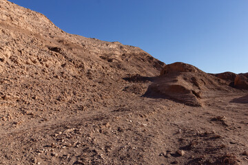 cielo azul, tierra seca, sin vegetación, Desierto de Atacama, Chile