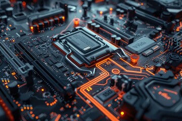 Fototapeta premium Computer repair and upgrade