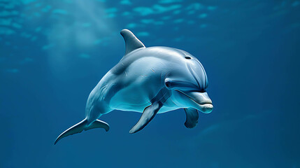 Naklejka premium dolphin in the water