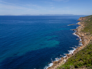 landscape view of the mediterranean sea in Tangier, Morocco