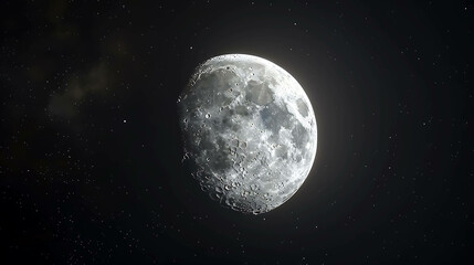 Naklejka premium The moon is a beautiful sight to behold. It is a reminder of our place in the universe and the vastness of space.