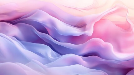 Obraz premium Abstract wave background with flowing waves and soft gradients, creating a sense of movement and serenity in the design.