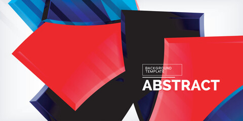 Vector abstract color geometric shapes. Illustration For Wallpaper, Banner, Background, Card, Book Illustration, landing page