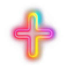 Obraz premium PNG Light neon illustration background.