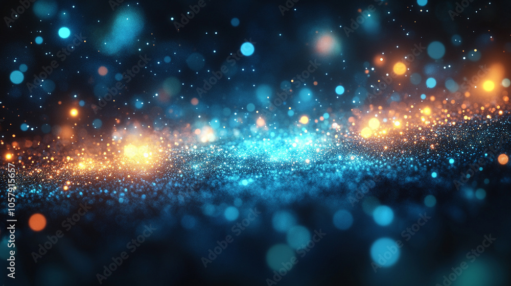 Poster abstract digital network background featuring intricate geometric patterns in vibrant colors. this d