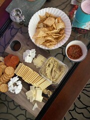 cheese and charcuterie platter