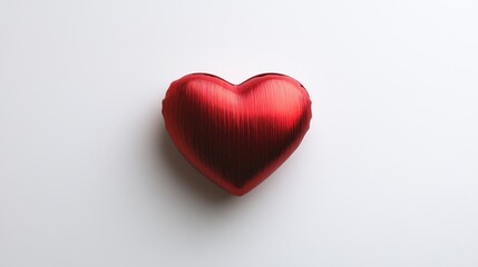 Obraz premium Crimson Heart: A Symbol of Love and Passion