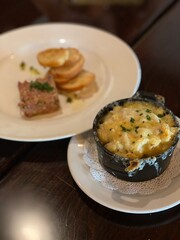 macaroni and cheese on a table