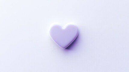 Fototapeta premium Minimalistic Heart-Shaped Object on a Soft Pastel Background