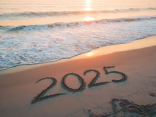 2025 Written in Beach Sand