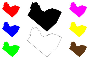 Travis County, Texas (Counties in Texas, United States of America,USA, U.S., US) map vector illustration, scribble sketch Travis map
