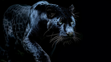 A black panther is a melanistic variant of the leopard and is native to Africa, Asia, and the Middle East.