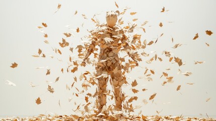 Resilient Self-Control: Standing Strong Against Autumn's Fury | Symbolic Image of Determination and Strength in November's Winds
