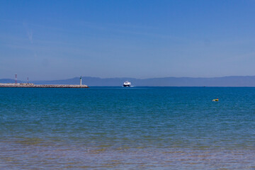 landscape of the mediterranean sea in tangier Morocco