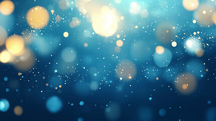 Obraz premium Produce a mesmerizing abstract motion background with sparkling silver particles drifting gently through a dreamy bokeh landscape. The animation should highlight the interplay of l