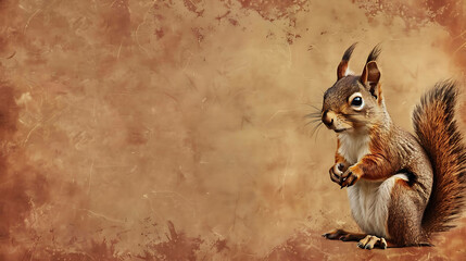 A curious squirrel sits on a tree branch, looking out at the world with its bright, beady eyes.