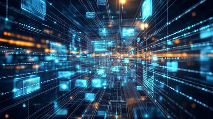 Fototapeta premium Abstract Matrix Background