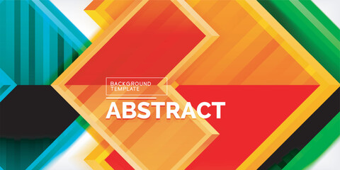 Arrow geometric abstract vector background. Vector Illustration For Wallpaper, Banner, Background, Card, Book Illustration, landing page