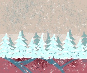 christmas background with snowflakes