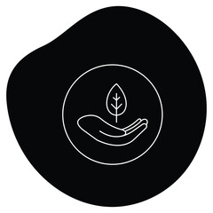 Organic Natural Eco Leaf VEctor Icon Design