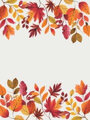 Autumn background with colorful leaves vector - Outdoor