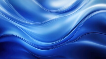 Fototapeta premium Abstract Blue Wavy Background