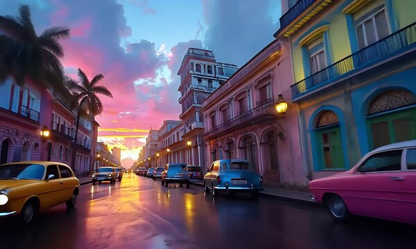 Sunset in Havana