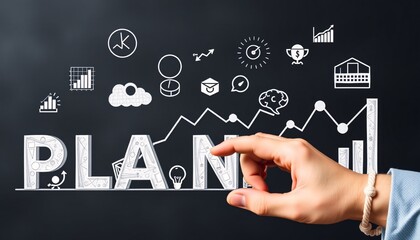 Naklejka premium Hand interacts with 