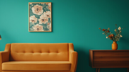 living interior with sofa