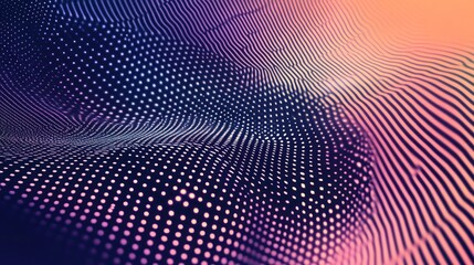 Obraz premium Abstract Digital Artwork with Vibrant Gradient