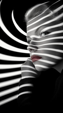 
23h
a portrait of a woman thinking and wondering what is she doing in the center of a spiral world