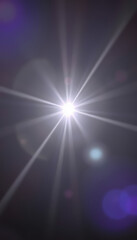 Lens flare light for abstract background isolated with white highlights, png
