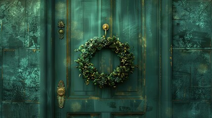 old door with handle