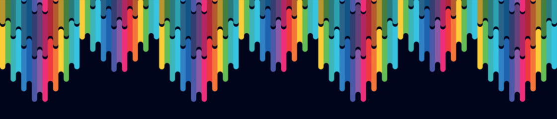 colorful abstraction of liquid rainbow spots, LGBT colors on black background in the form of bright colored dripping drops, colored pencils and paints, thick strokes of paint, color square