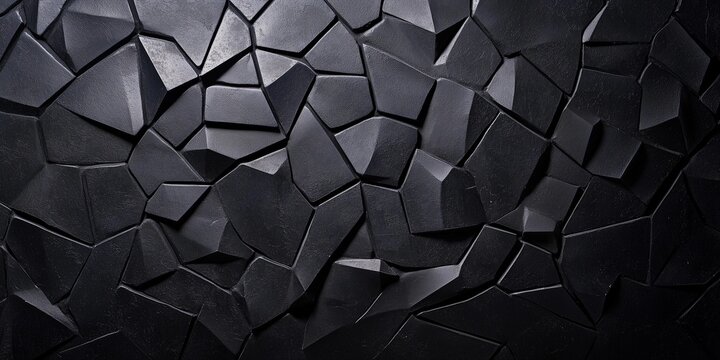 Dynamic abstract pattern with black shattered texture highlights a modern design's artistic dimension.
