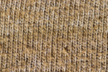 flat knitting, loop, close -up. macro.