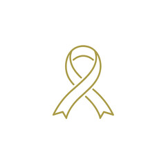 Obraz premium Awareness ribbon icon symbolizing support and advocacy for health causes 
