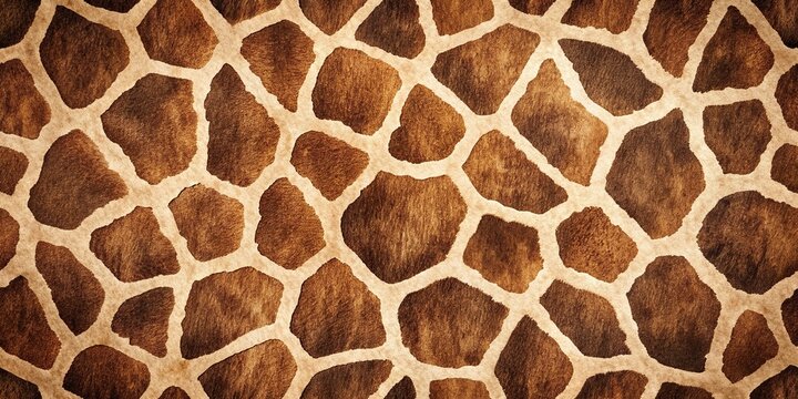 Minimalist abstract texture with light brown and dark brown abstract giraffe spots