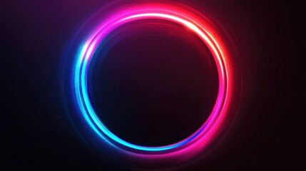 Abstract Neon Circle