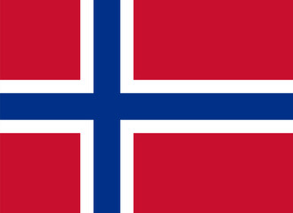 Obraz premium High quality image of the Norwegian flag, perfect for graphic projects, presentations or websites.