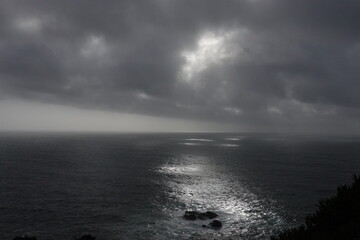 storm over the sea