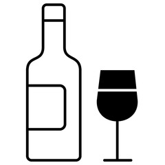 No Alcohol Symbol Wine Drinking Icon Design