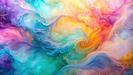 Obraz premium macro abstract pastel background acrylic paints alcohol ink colors