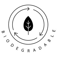 Eco Earth Biodegradable Green Vector Icon Design