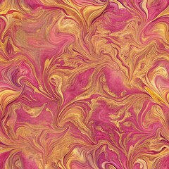 seamless pink and golden pattern 
