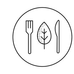Eco Natural Vegan Health Vcetor Icon Design