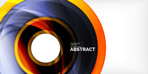 Circles, round elements, ring shapes premium background. Vector Illustration For Wallpaper, Banner, Background, Card, Book Illustration, landing page